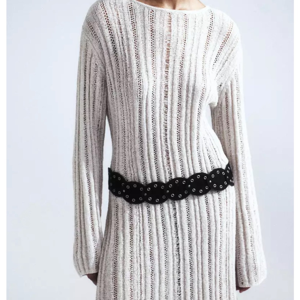 H&M Ladder Stitch Knit Dress size large